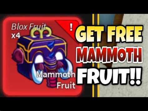 How To Get Mammoth fruit fast and easy blox fruits - YouTube