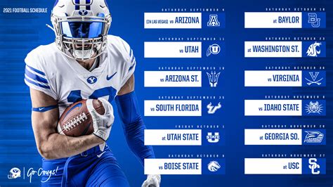 Byu Cougars Football Schedule 2024 Football - Nevsa Adrianne