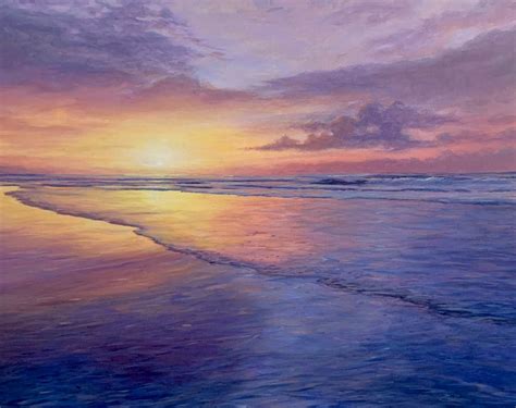 Purple Sunrise, an Original Painting by Sunscapes Art Joseph Cantin ...