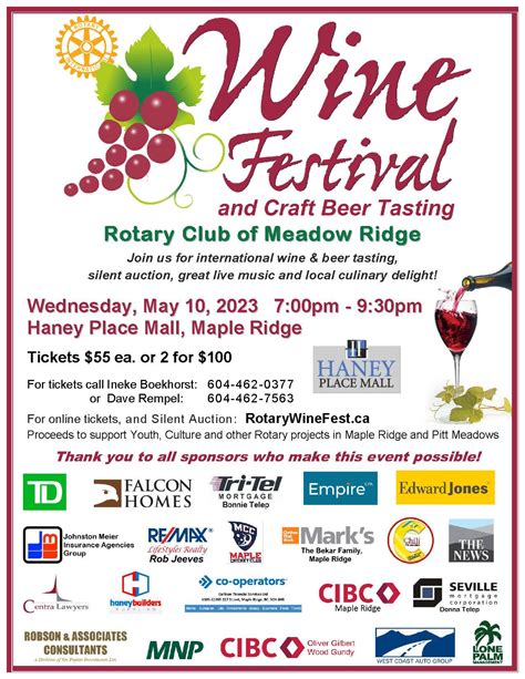 Wine Festival 2023 | Rotary Club of Meadow Ridge