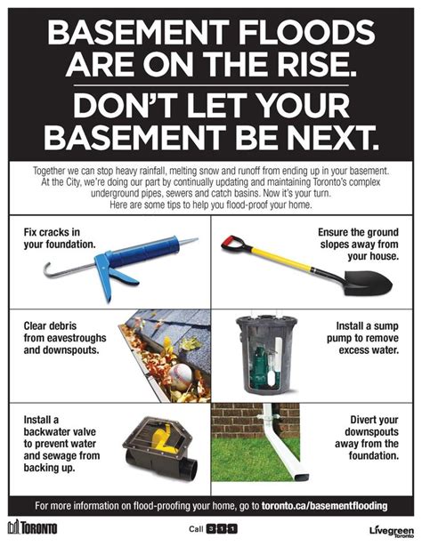 Image result for how to prevent basement flooding | Prevent basement ...