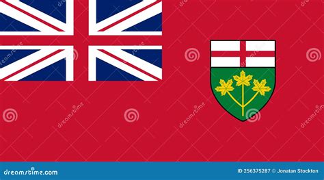 Ontario Flag Vector Illustration. Province of Canada Symbol Stock ...