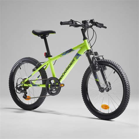 20 Inch Kids Mountain bike Rockrider ST 500 6-9 Years old - Yellow ...