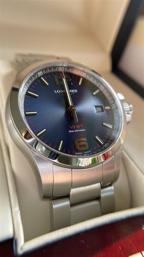 Longines VHP, blue dial 43mm. Full set | WatchUSeek Watch Forums