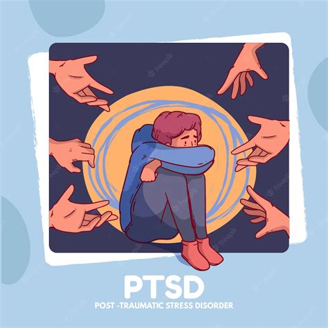 Premium Vector | Hand drawn ptsd illustration