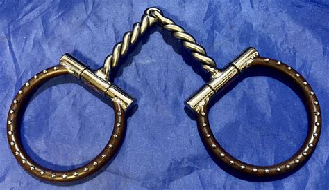 Bit and Spur Company » D-Ring Snaffle Large Twisted Wire