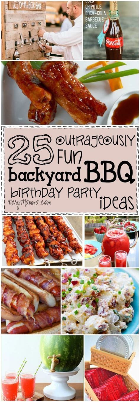 25+ Outrageously Fun Backyard BBQ Birthday Party Ideas | Backyard bbq ...