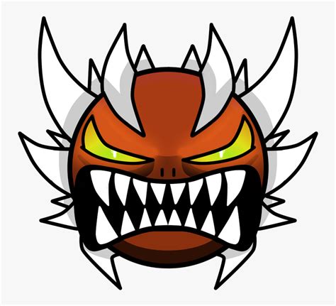 Geometry Dash Impossible Demon Face, HD Png Download , Transparent Png ...