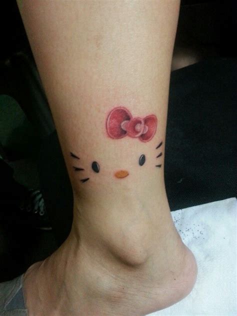 mY NeW HellO KittY ankLe tattOo ;) | Hello kitty tattoos, Hello kitty ...