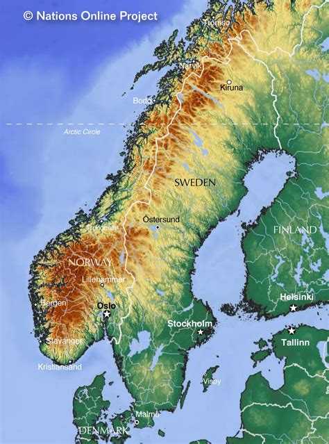 Map Norway Sweden - Share Map