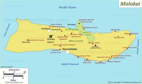 Molokai Map | Hawaii, USA | Map of Molokaʻi Island