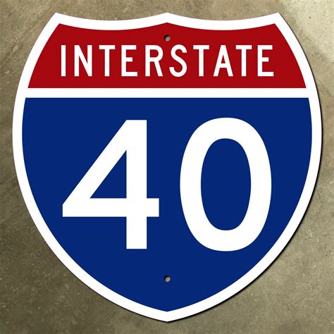 Interstate Route 40 Highway Marker Road Sign US 66 1961 - Etsy UK