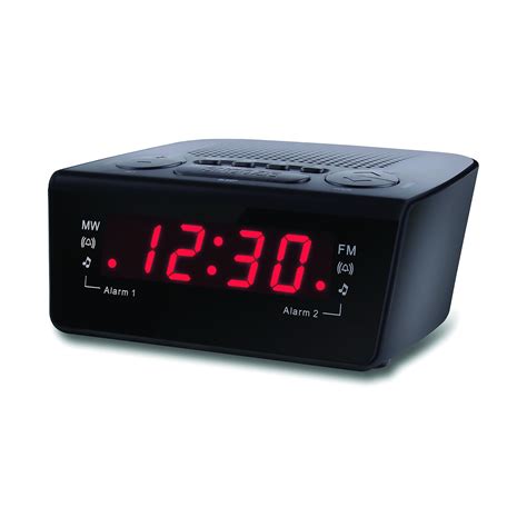 Coby Digital Alarm Clock AM/FM Radio, Dual Alarm, and Battery Backup ...