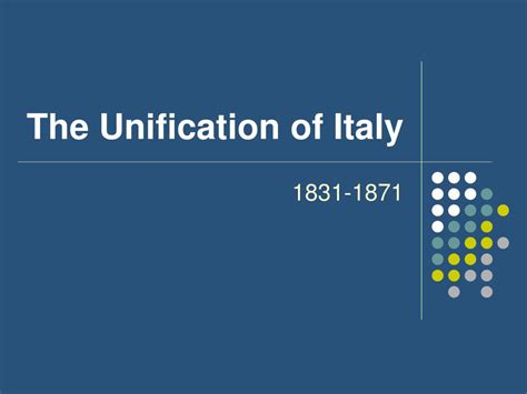 PPT - The Unification of Italy PowerPoint Presentation, free download ...