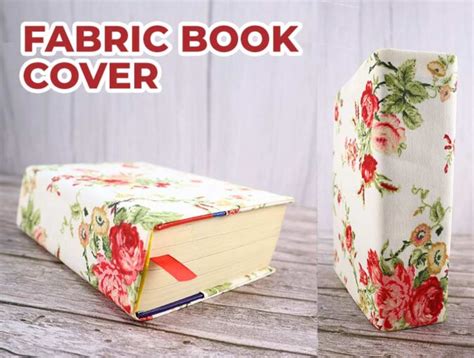 How To Make A Fabric Book Cover (VIDEO) - Easy Book Jacket ⋆ Hello Sewing