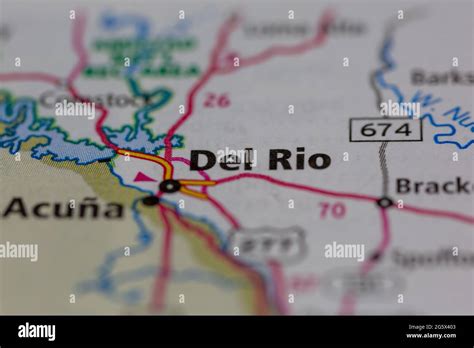 Map of del rio texas hi-res stock photography and images - Alamy