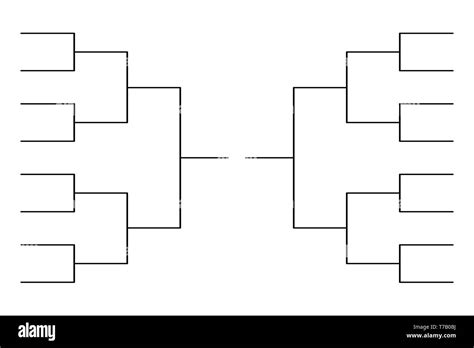 16 Team Blank Bracket Template