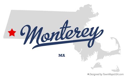 Map of Monterey, MA, Massachusetts