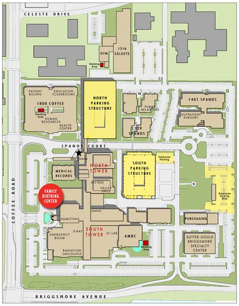 Memorial Medical Center Map - Memorial Medical Center Modesto CA • mappery