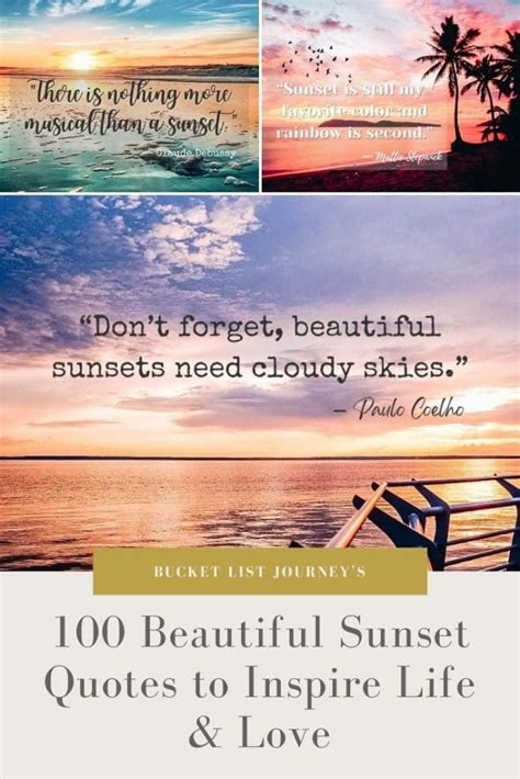 100 Beautiful Sunset Quotes to Inspire Life & Love