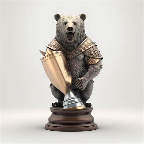 Wild Bear Hunter Trophy. Generative AI Stock Illustration ...