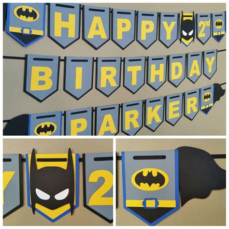 Batman Happy Birthday Banner Printable - Printable Word Searches