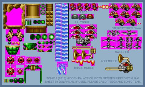 Mobile - Sonic the Hedgehog 2 - Hidden Palace Zone Objects - The ...