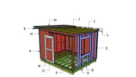 10x12 Shed with Flat Roof Plans | MyOutdoorPlans | Free Woodworking ...