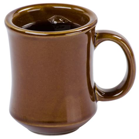 Core Brown Bell Shaped 7 oz. China Coffee Mug - 12/Pack