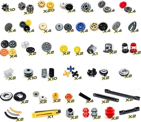 Amazon.com: Habow 162pcs Technic-Parts Gears-Axle-Pin-Connector ...