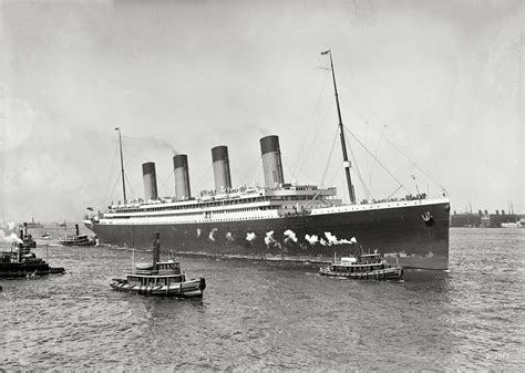 New York. June 21, 1911. "White Star liner S.S. Olympic guided in by ...