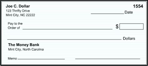 Microsoft Word Downloadable Printable Fillable Blank Check Template ...