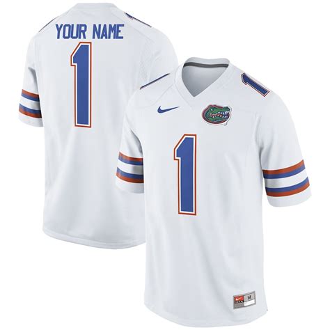 Nike Florida Gators White Custom Replica Football Jersey