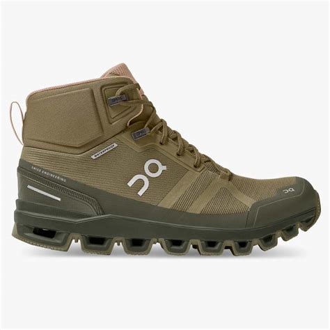 On Running Cloud Shoes Women's Cloudrock Waterproof-Olive | Reed ...