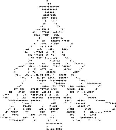 ASCII Art in Christmas/Santa Claus/Festival