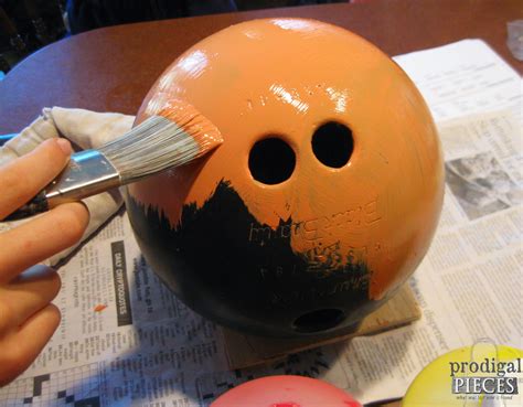 Bowling Ball Pumpkin ~ DIY Fall Fun - Prodigal Pieces