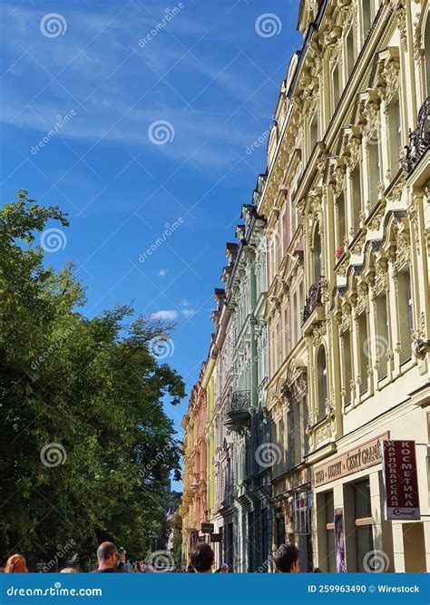 Grgeous Colorful Houses with a Classical Design Under a Bright Blue Sky ...