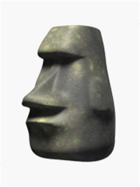 "Moai Emoji" Sticker for Sale by xxkilicxxx | Redbubble