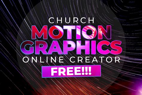 Church Motion Graphics Online Creator - Free!