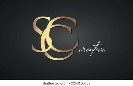 Luxury Letters Scc Golden Logo Icon Stock Vector (Royalty Free ...