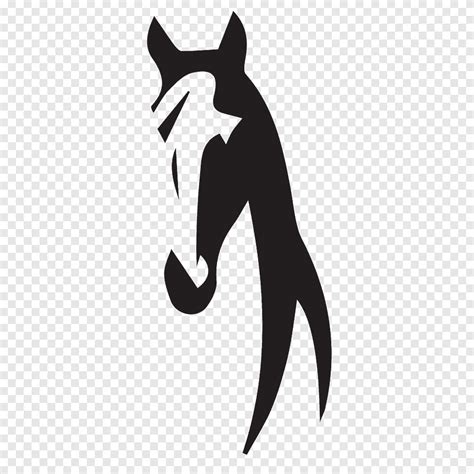 Logo mèo Canidae Dog Silhouette, đầu ngựa, đen, đen và trắng png | PNGEgg