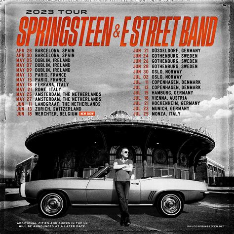 Bruce Springsteen and The E Street Band Announce 2023 International ...