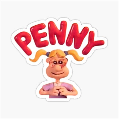 "Penny Cartoon" Sticker for Sale by xalygatorx | Redbubble