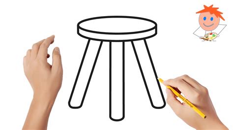 How to draw a stool | Easy drawings - YouTube