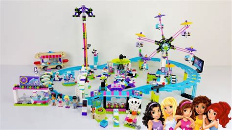 Lego Friends Amusement Park Rollercoaster Review - YouTube