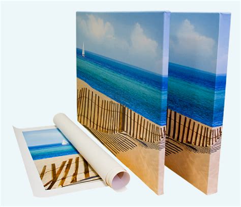 Canvas printing with custom framing and stretching - Print Center Inc.