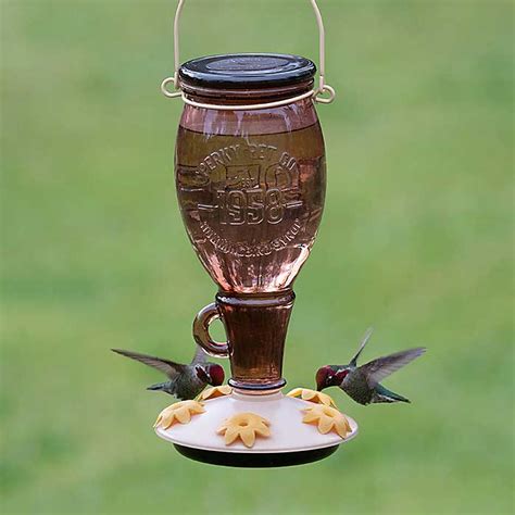 Sugar Maple Top Fill Hummingbird Feeder. Easy Cleaning & Filling