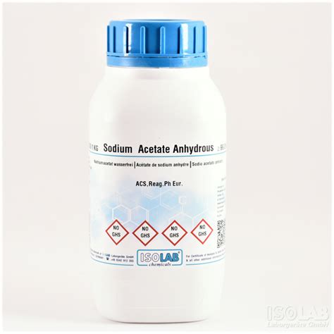 ISOLAB SODIUM ACETATE ANHYDROUS - CAS No: 127-09-3 - ISOLAB Laborgeräte ...