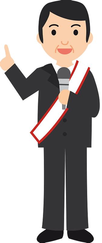 Male Politician In Suit Standing At Rostrum Vector Flat - Clip Art Library