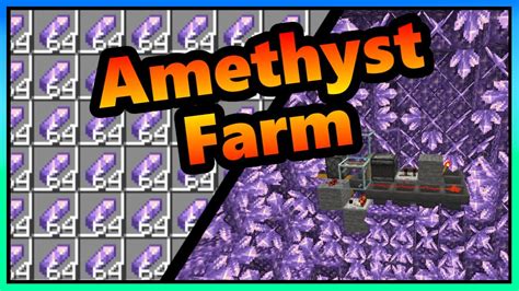 Amethyst Farm AUTO AFK in Minecraft | 1.20 - 1.21+ | Minecraft Farm ...